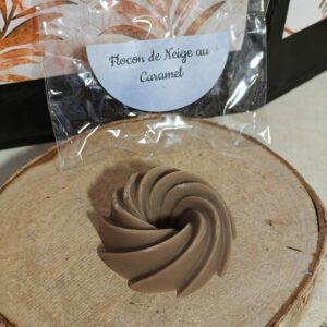 Fondants parfumés "Flocon de neige au caramel"