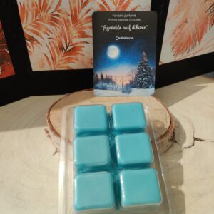 Tablette fondant carreaux de chocolat "Agréable nuit d'Hiver"