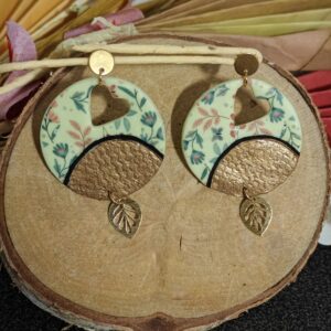 Boucles d'oreilles rondes pampilles