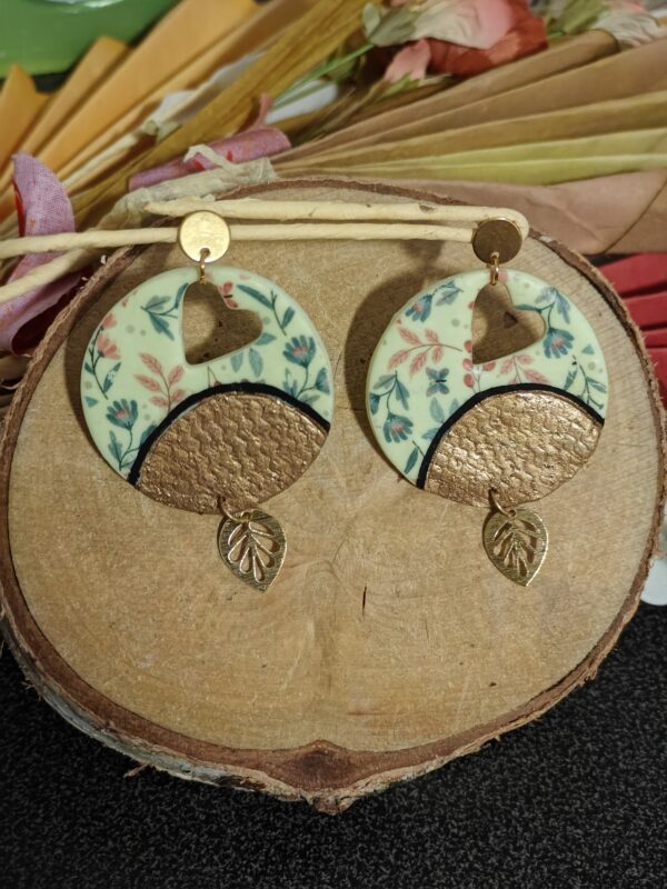Boucles d'oreilles rondes pampilles